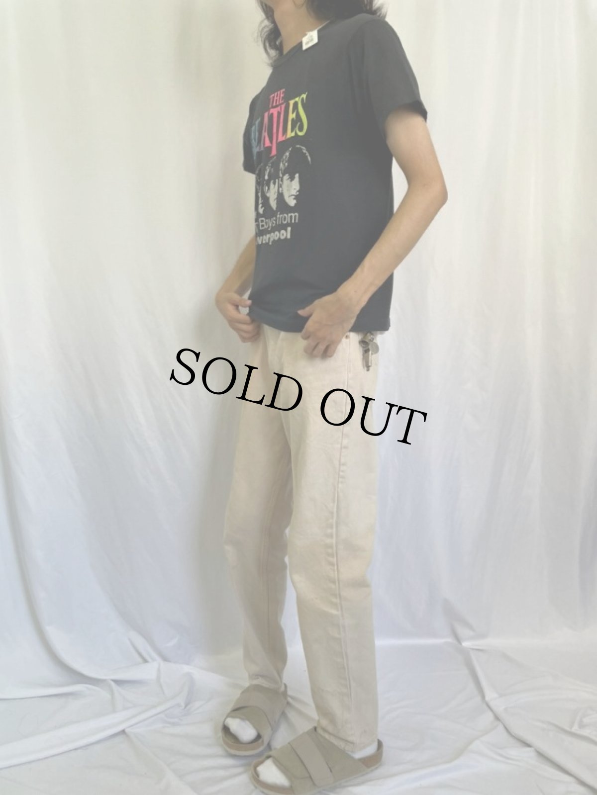 画像3: 80's THE BEATLES "The Boys from Liverpool" ロックバンドプリントTシャツ (3)