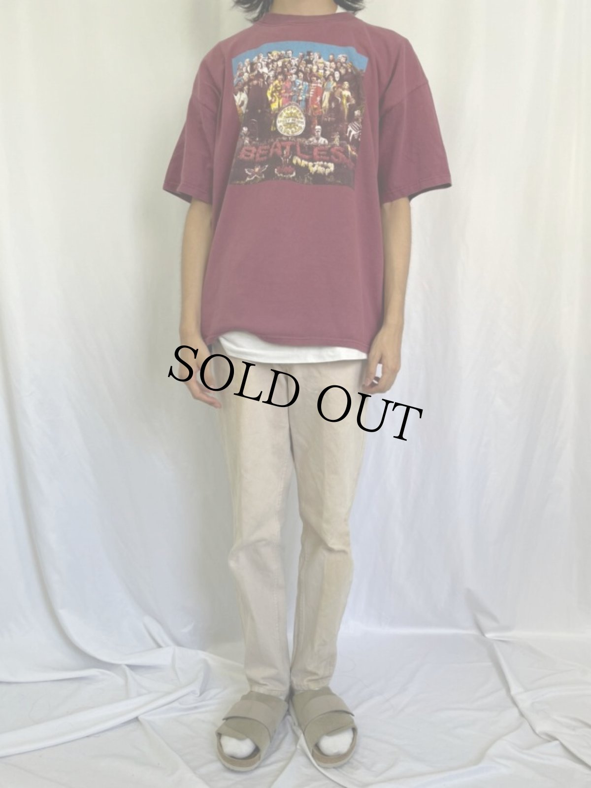 画像2: 90's THE BEATLES USA製 "Sgt Pepper's Lonely Hearts Club Band" ロックバンドプリントTシャツ XL (2)