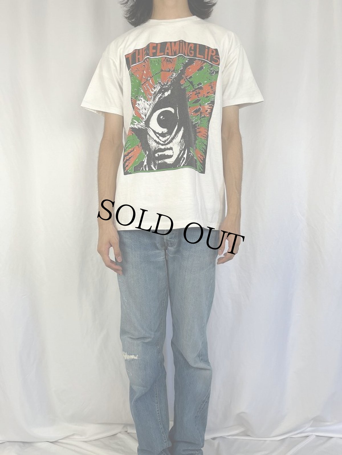 画像2: 90's THE FLAMING LIPS サイケロックバンド プリントTシャツ L (2)