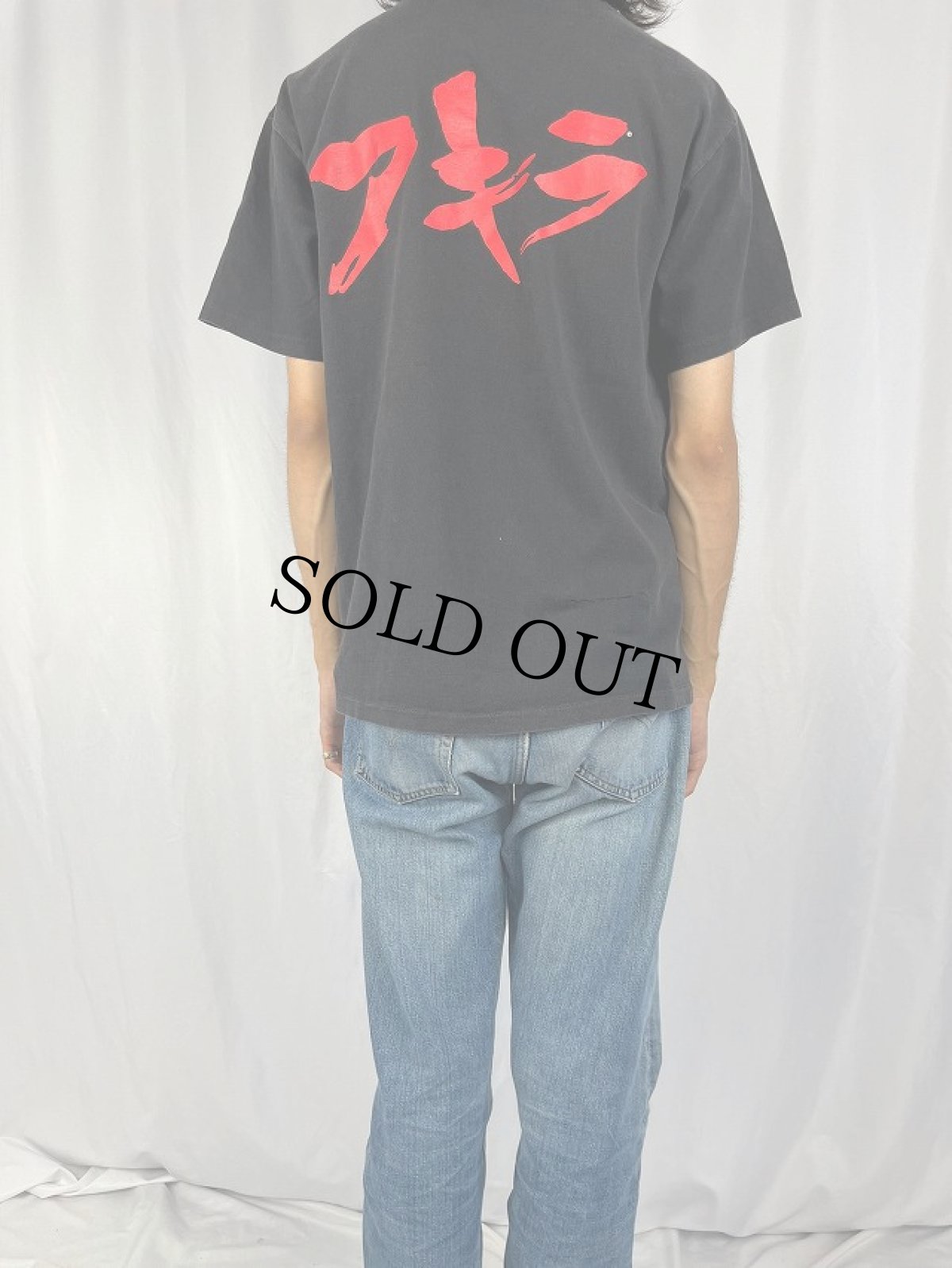 画像4: 80's FASHION VICTIM USA製 "AKIRA" キャラクタープリントTシャツ BLACK L (4)