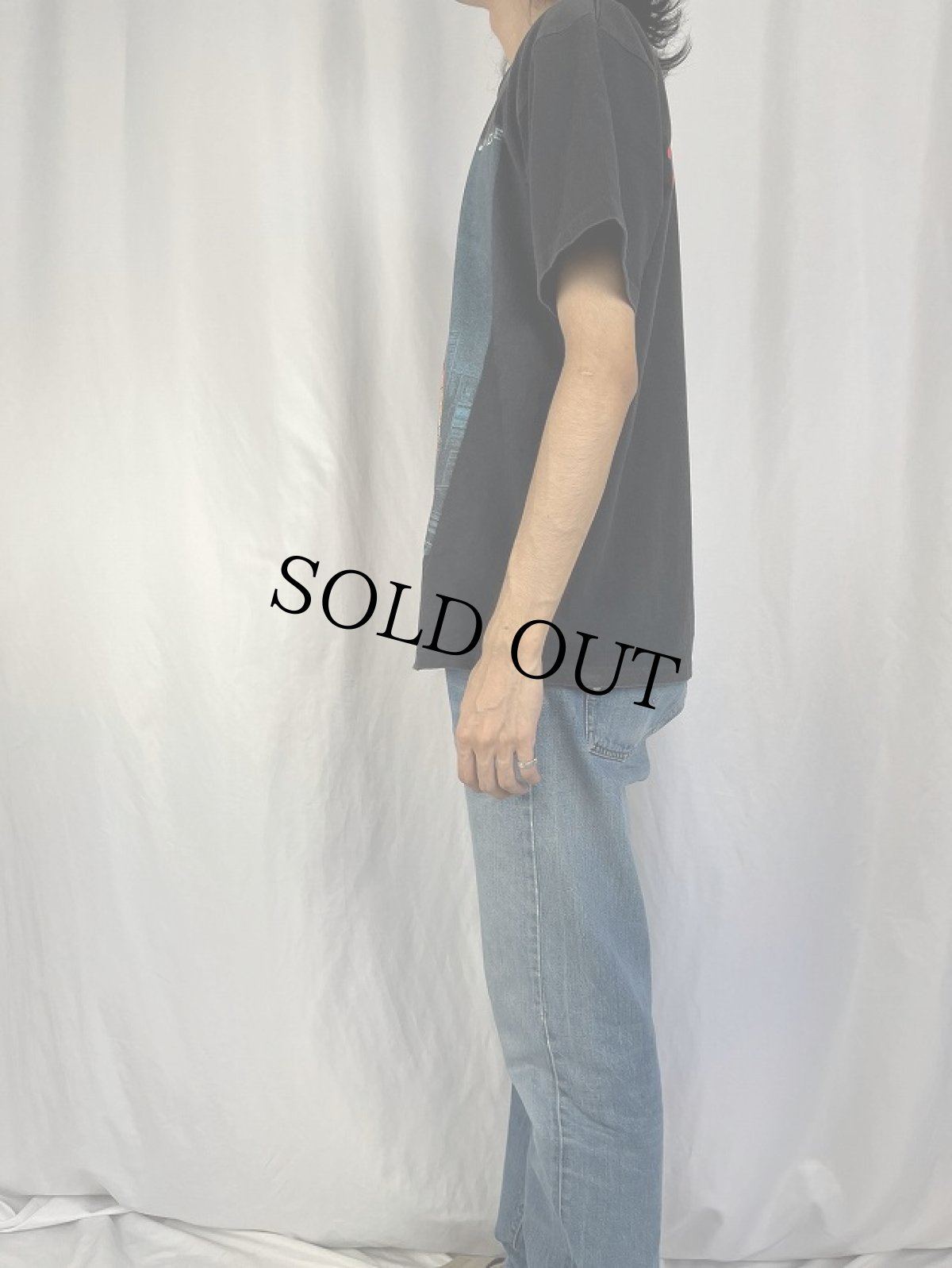 画像3: 80's FASHION VICTIM USA製 "AKIRA" キャラクタープリントTシャツ BLACK L (3)