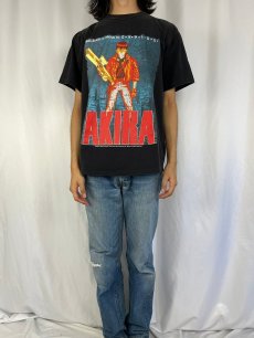 画像2: 80's FASHION VICTIM USA製 "AKIRA" キャラクタープリントTシャツ BLACK L (2)