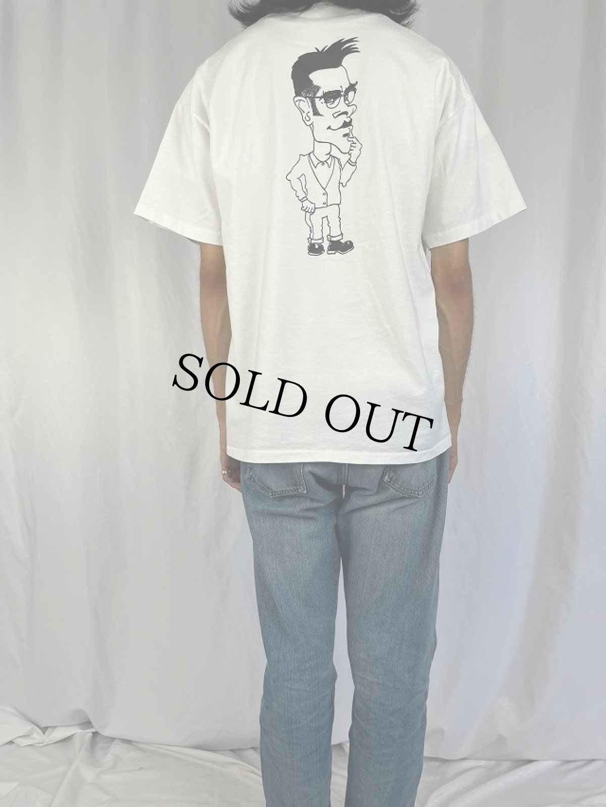 画像4: 90's MORRISSEY "Poppycocteau" ミュージシャンプリントTシャツ XL (4)