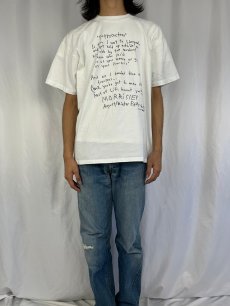 画像2: 90's MORRISSEY "Poppycocteau" ミュージシャンプリントTシャツ XL (2)