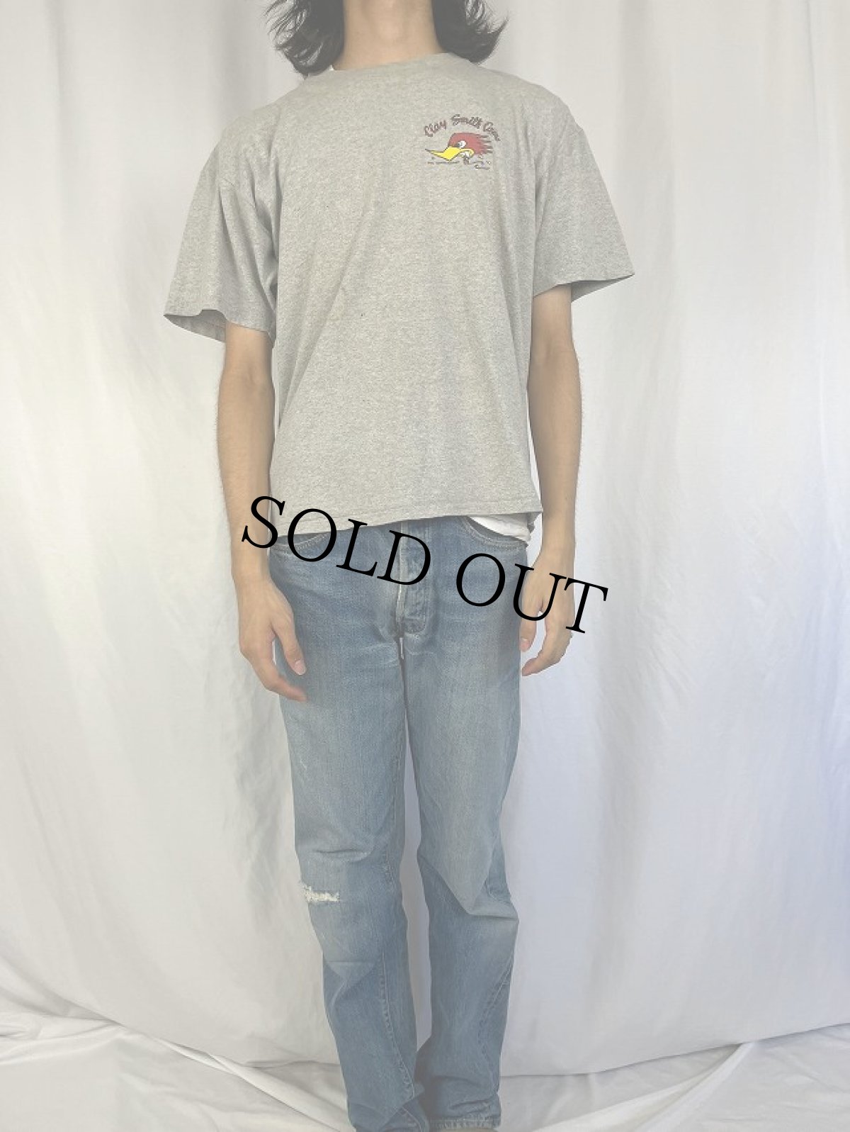 画像2: 【SALE】 90's Clay Smith Cams ロゴプリントTシャツ L (2)