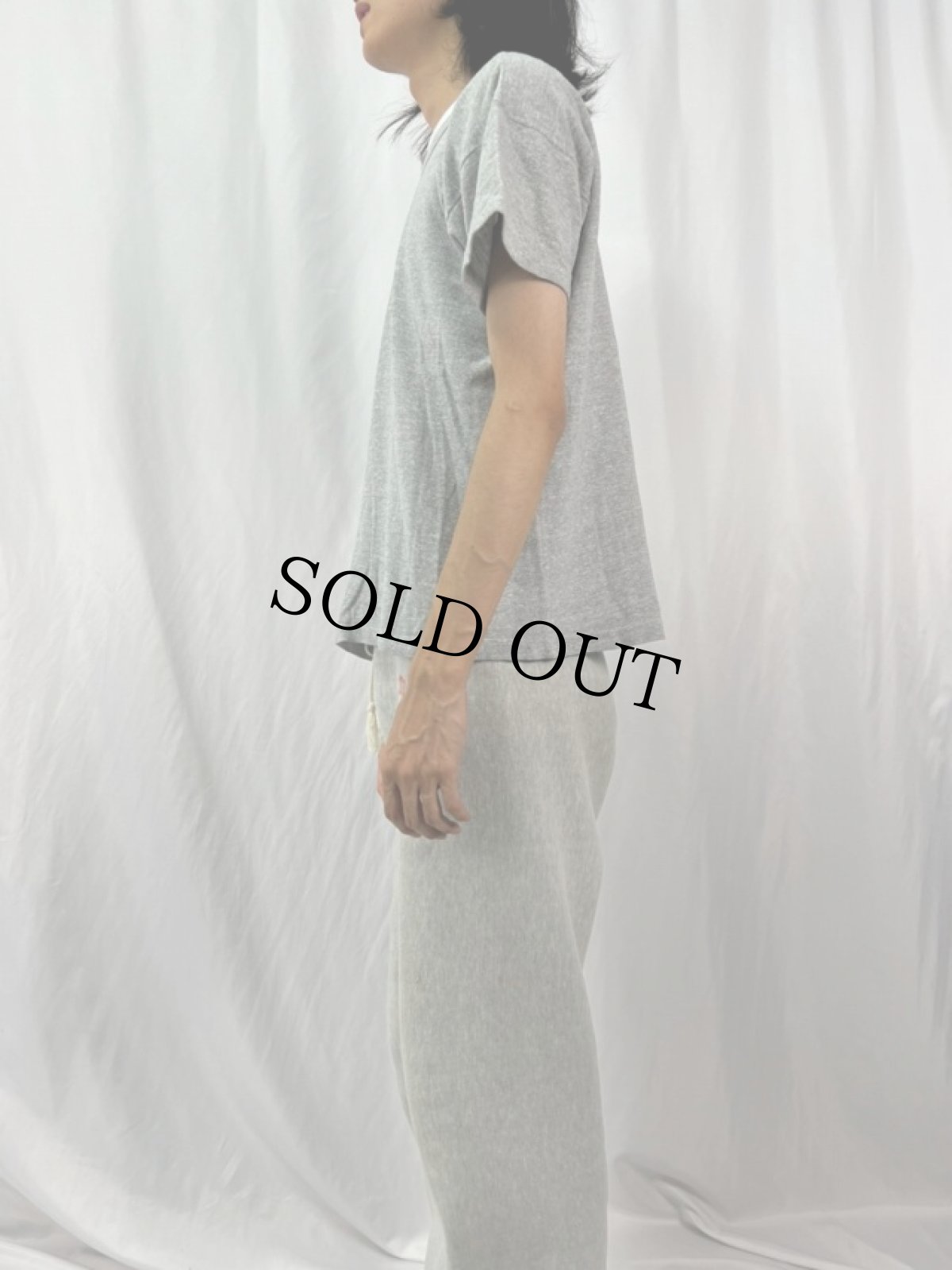 画像3: 70〜80's Champion USA製 バータグ 無地Tシャツ L (3)