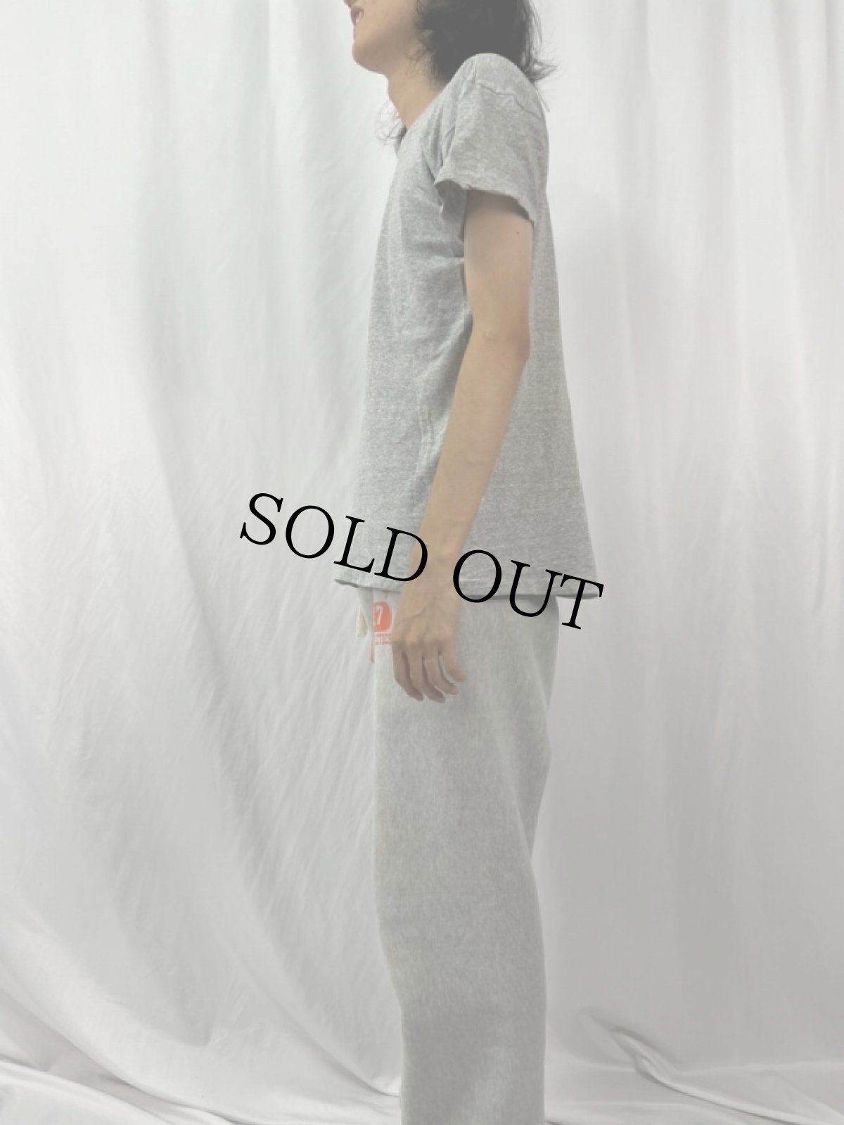 画像3: 70〜80's Champion USA製 バータグ 無地Tシャツ L (3)