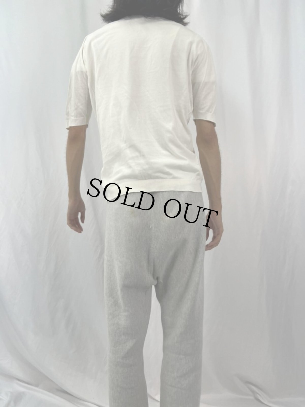 画像4: JOHN SMEDLEY ENGLAND シーアイランドコットンニットポロシャツ SIZE40 (4)