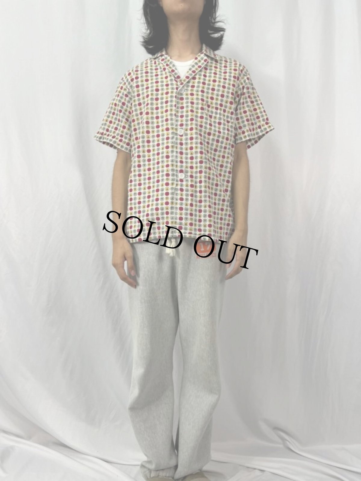 画像2: 60's PENNY'S TOWNCRAFT 総柄 パジャマシャツ L (2)