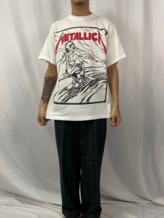 画像2: 90's METALLICA PUSHEAD ヘヴィメタルバンド プリントTシャツ M (2)