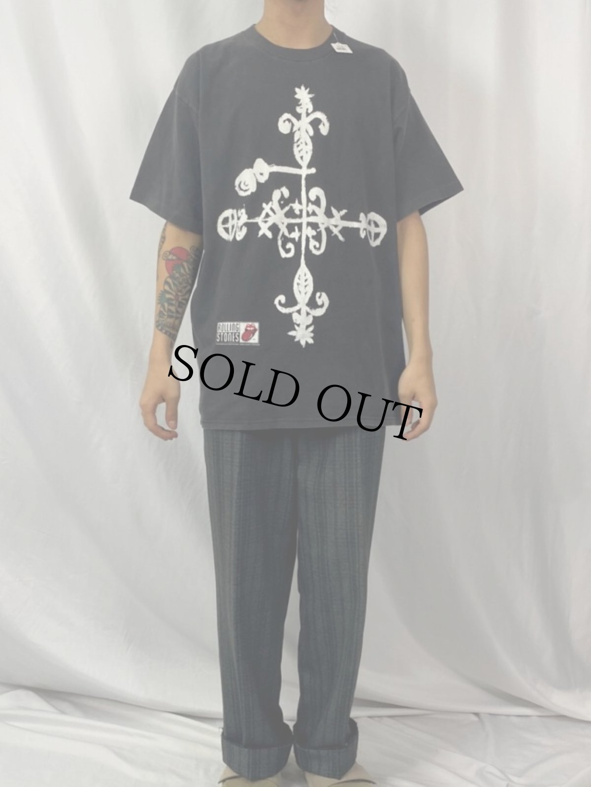 画像2: 90's ROLLING STONES ロックバンド プリントTシャツ (2)