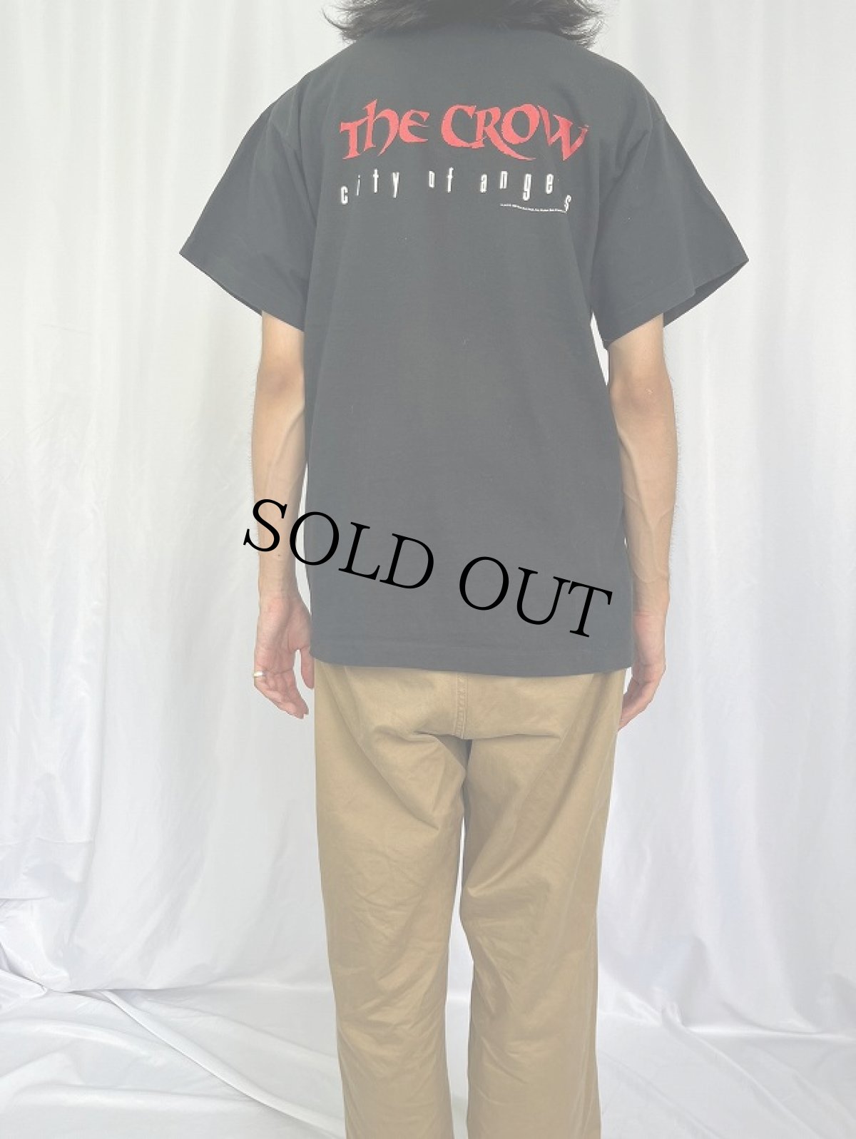 画像4: 90's The Crow "city of angels" ホラー小説プリントTシャツ L (4)