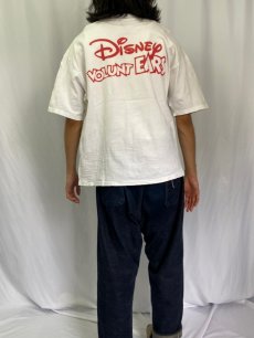 画像4: 90's Disney USA製 "VOLUNT EARS" ボランティア プリントTシャツ XL (4)