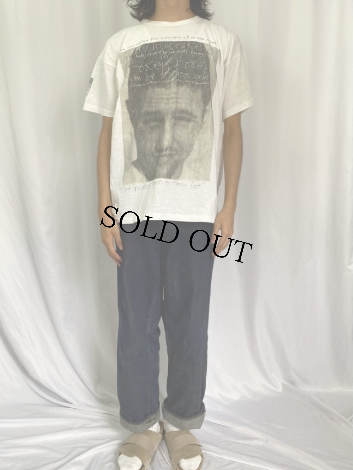 画像2: 90's BRUCE WEBER USA製 "Broken Noses" フォトプリントTシャツ XL (2)