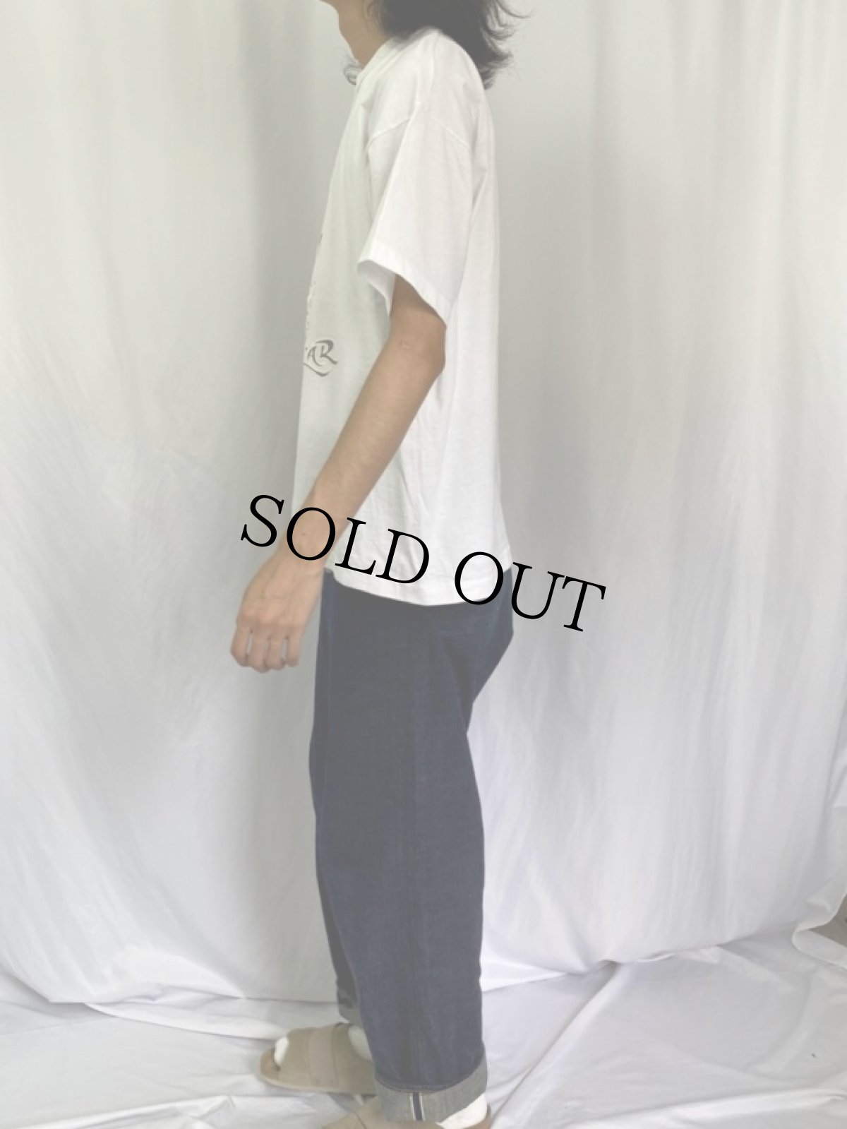 画像3: 90's〜 WIZARD WEAR ファックサインプリントTシャツ XL (3)