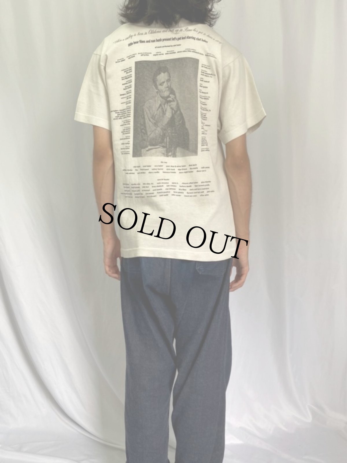 画像5: 90's BRUCE WEBER "let's get lost starring chet baker" フォトプリントTシャツ (5)