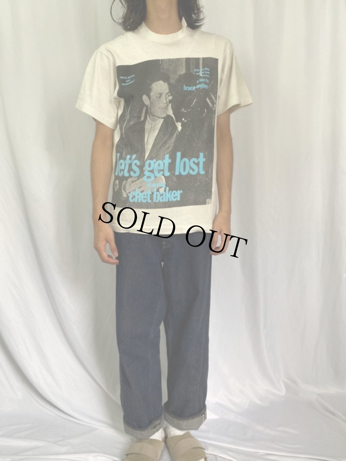 画像3: 90's BRUCE WEBER "let's get lost starring chet baker" フォトプリントTシャツ (3)