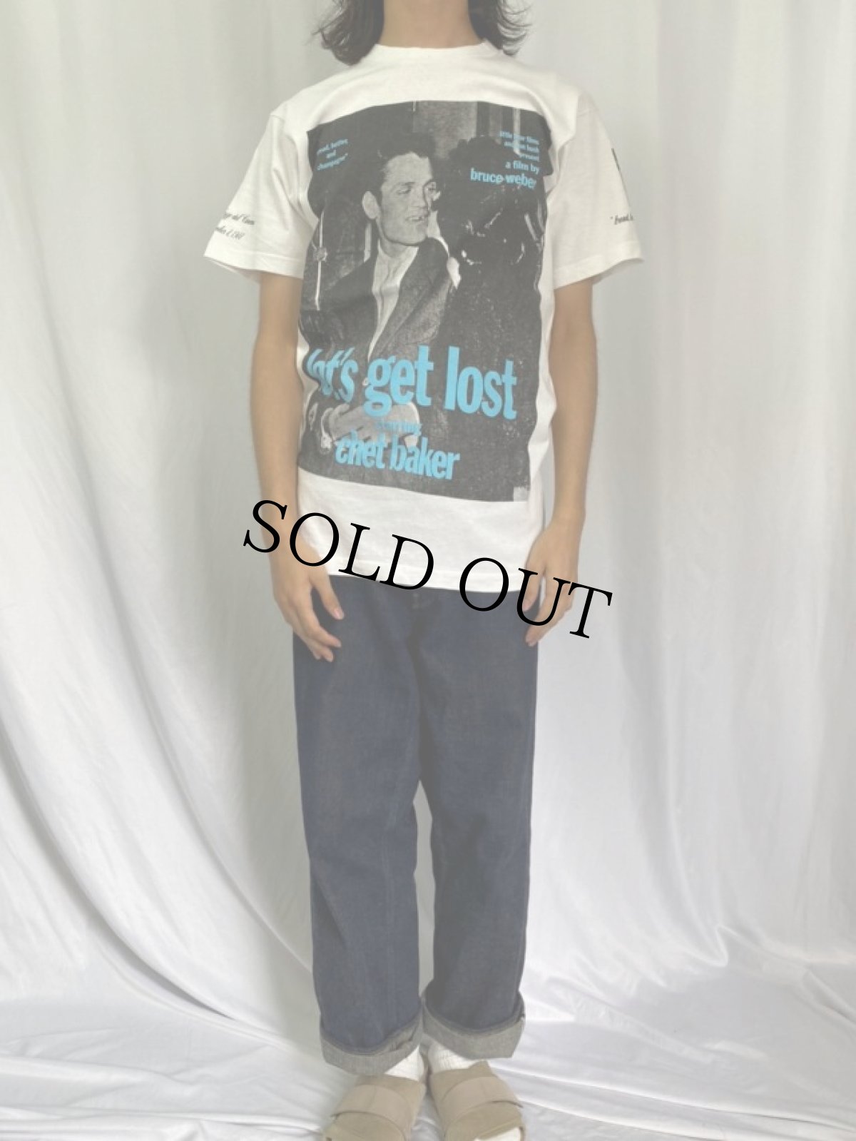 画像2: 90's BRUCE WEBER "let's get lost starring chet baker" フォトプリントTシャツ L (2)
