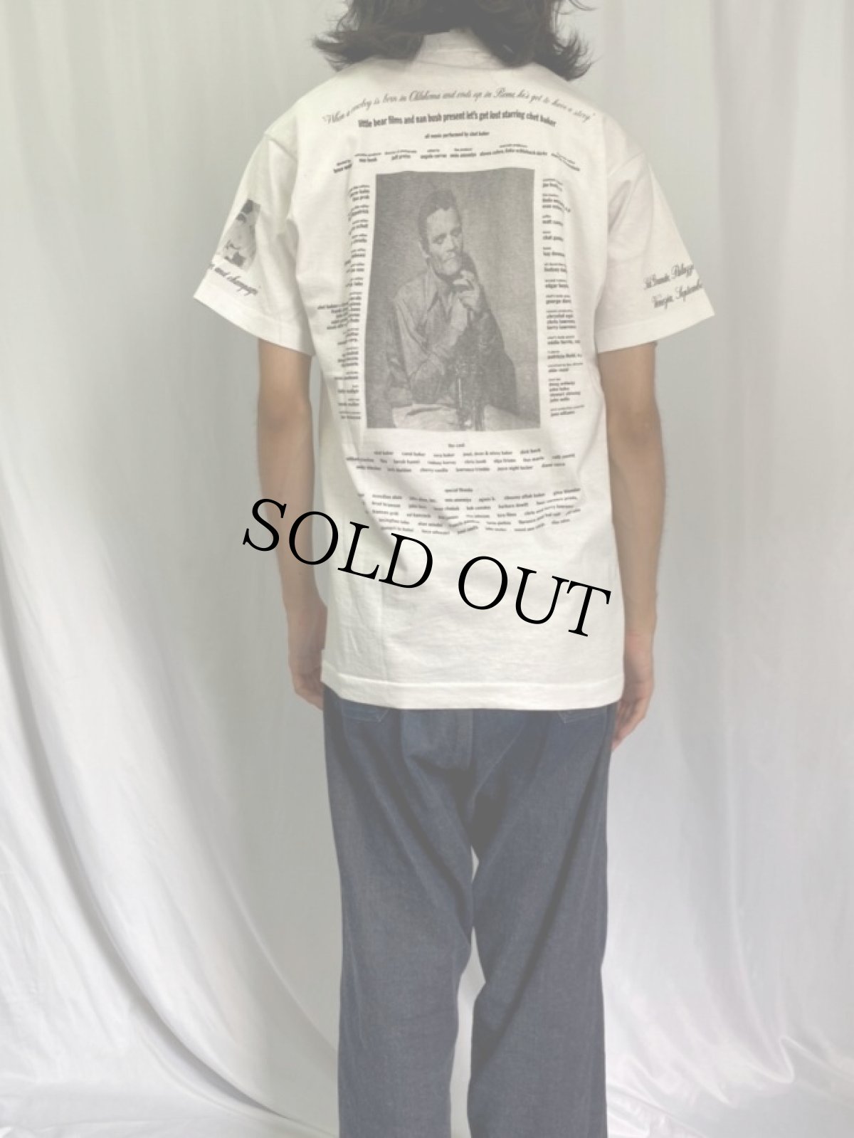 画像4: 90's BRUCE WEBER "let's get lost starring chet baker" フォトプリントTシャツ L (4)