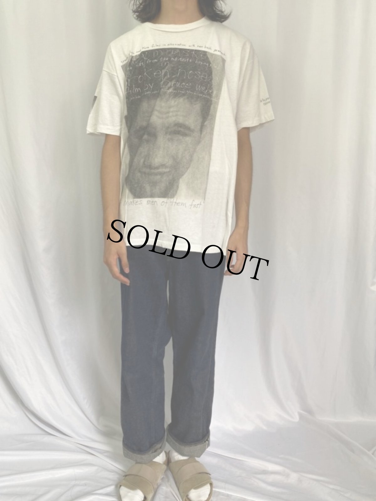 画像2: 90's BRUCE WEBER USA製 "Broken Noses" フォトプリントTシャツ XL (2)