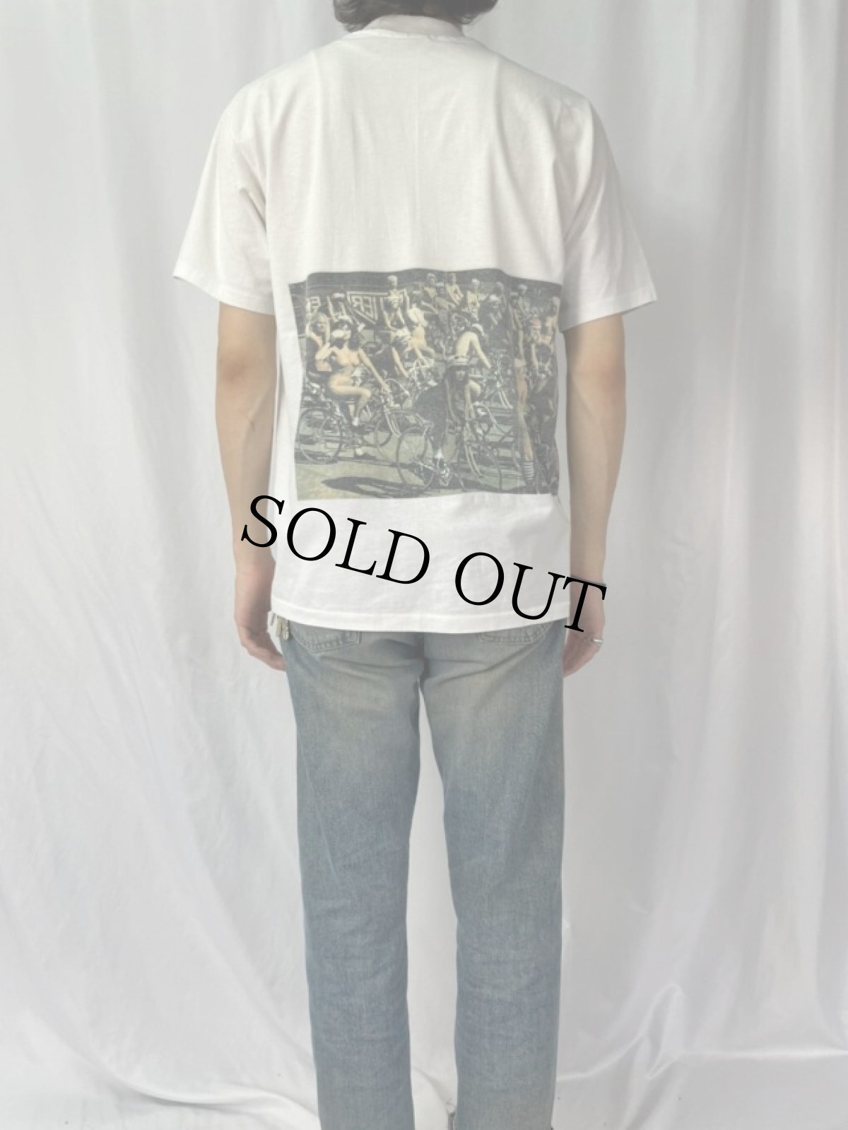 画像4: 90's QUEEN USA製 "Jazz" レコード付属ポスター柄 バンドプリントTシャツ L (4)