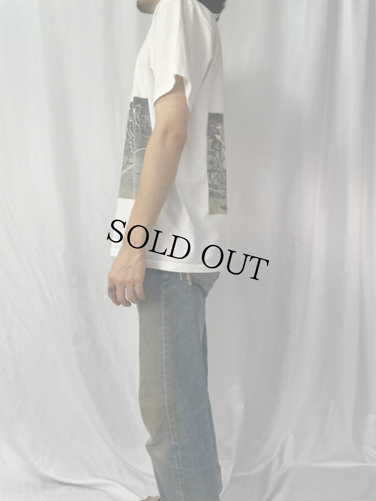 画像3: 90's QUEEN USA製 "Jazz" レコード付属ポスター柄 バンドプリントTシャツ L (3)