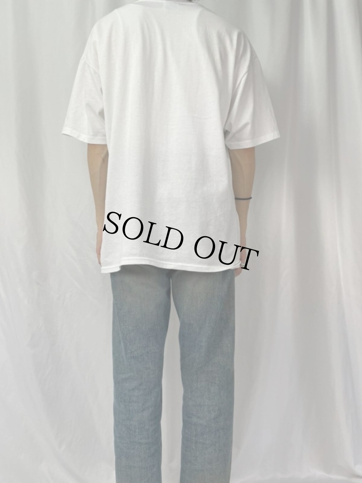 画像4: 90's Claude Monet USA製 "garden at V?theuil" アートプリントTシャツ XL (4)