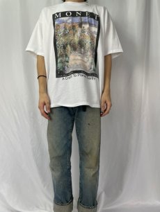 画像2: 90's Claude Monet USA製 "garden at Vétheuil" アートプリントTシャツ XL (2)