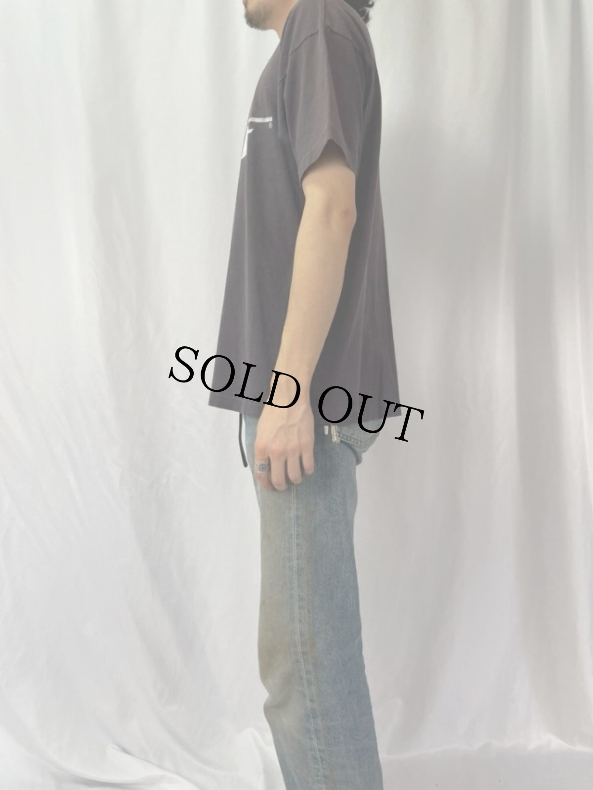 画像3: 70〜80's Champion USA製 バータグ "BOSE" 音響機器メーカー フロッキープリントTシャツ XL (3)