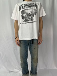 画像2: 90's Meat Beat Manifesto USA製 "BRAINWASHED" テクノロックバンド プリントTシャツ XL (2)