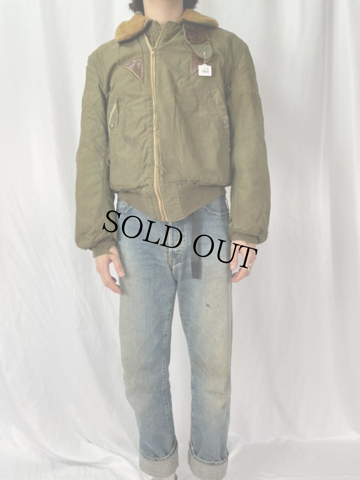 画像2: 40's USAAF B-15A フライトジャケット (2)