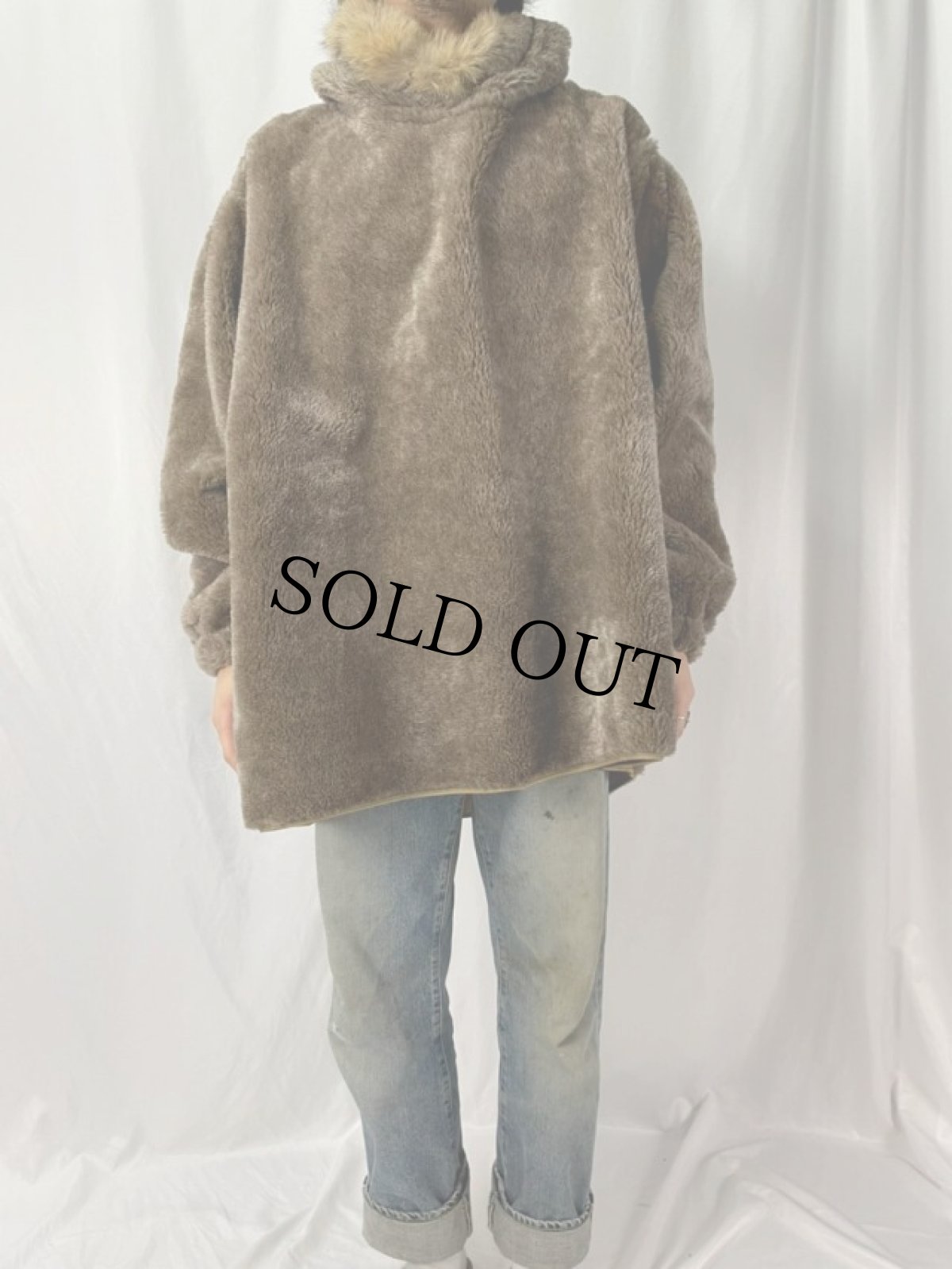 画像2: 40's U.S.ARMY フィールドパイルパーカー LARGE (2)