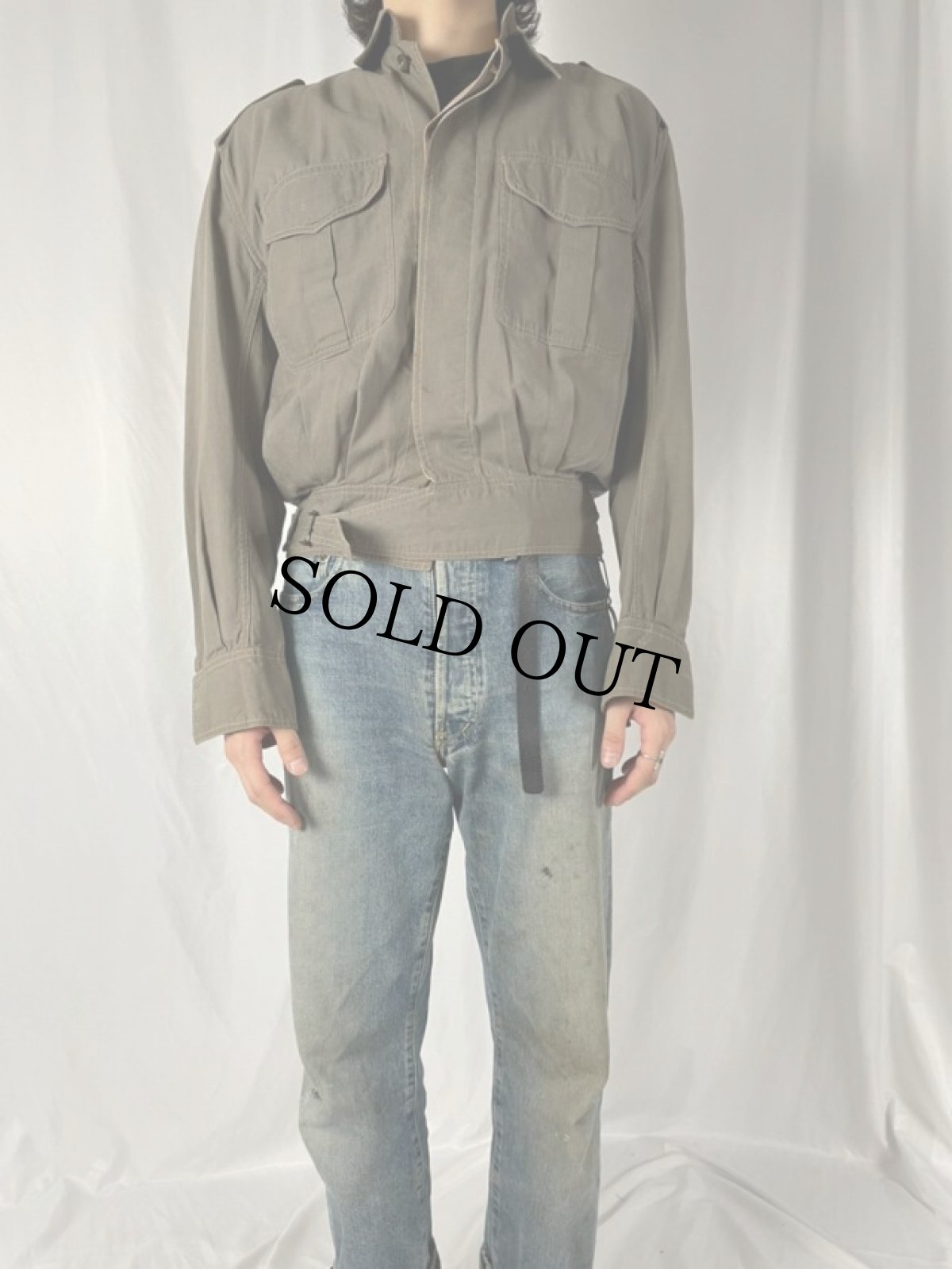 画像2: 40's British Army バトルドレスジャケット (2)