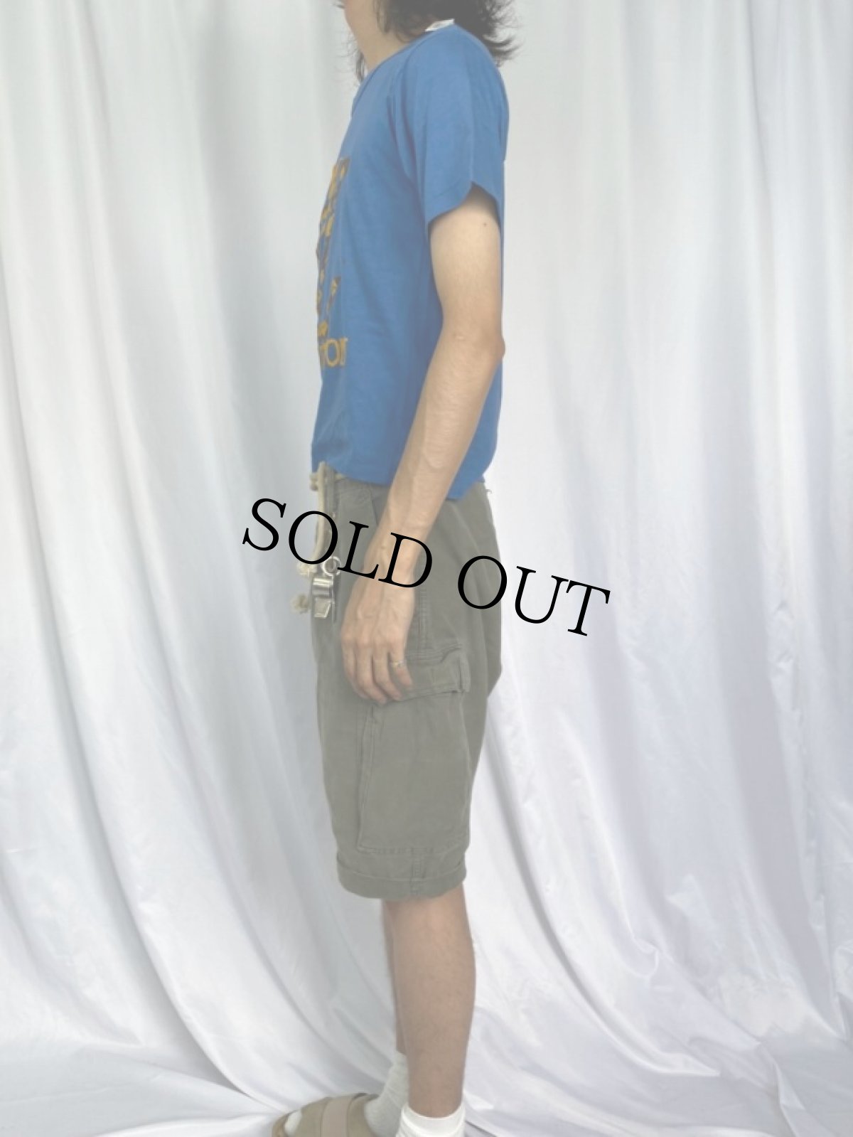 画像3: 80's ブート LOUIS VUITTON USA製 ロゴフロッキープリントTシャツ L (3)