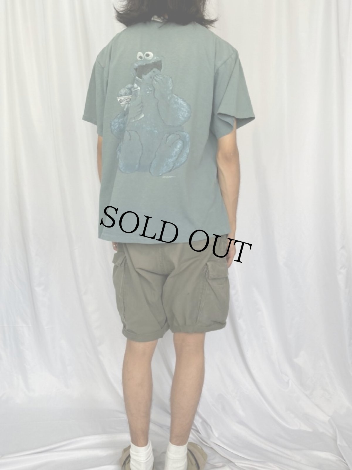 画像4: 90's COOKIE MONSTER USA製 "Calvin Klein"パロディTシャツ XL (4)