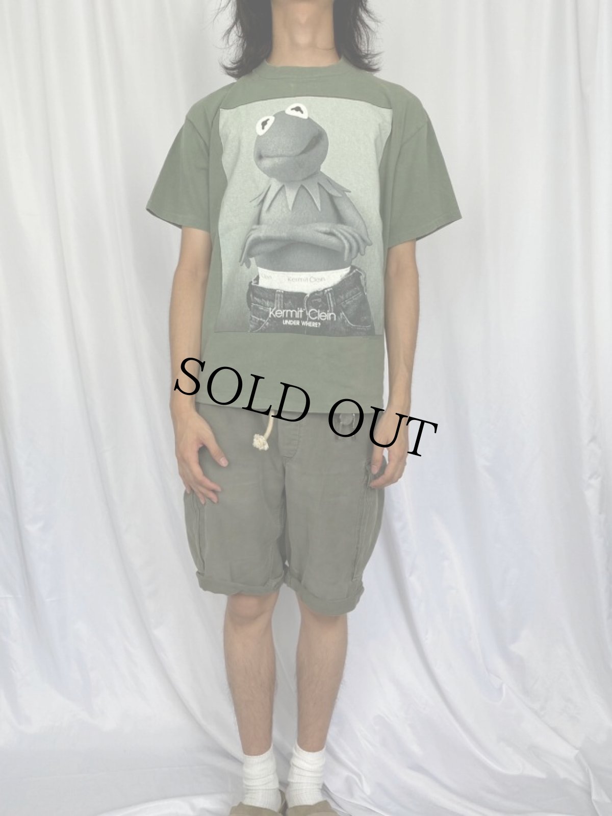 画像2: 90's Kermit USA製 "Kermit Clein" パロディTシャツ L (2)