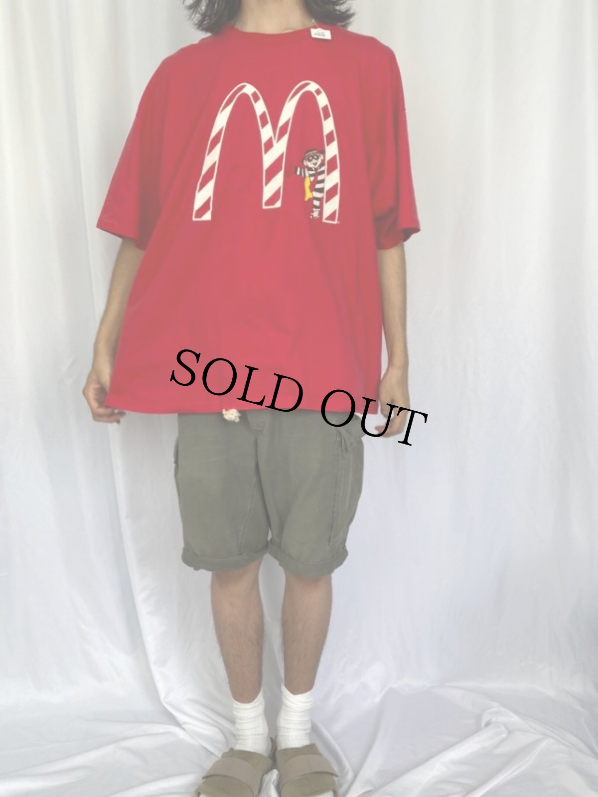 画像2: 90's McDonald ファストフードチェーン店 プリントTシャツ XXL (2)