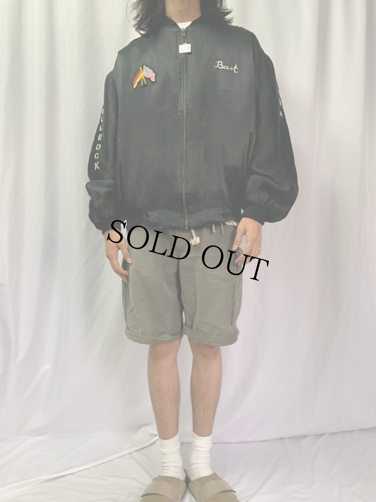 画像2: 80's "WILDFLECKEN" 刺繍入り スーベニアジャケット (2)