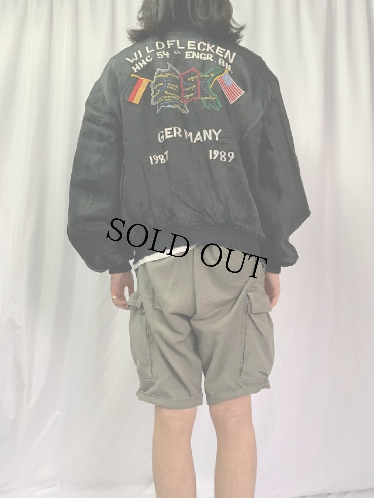 画像4: 80's "WILDFLECKEN" 刺繍入り スーベニアジャケット (4)