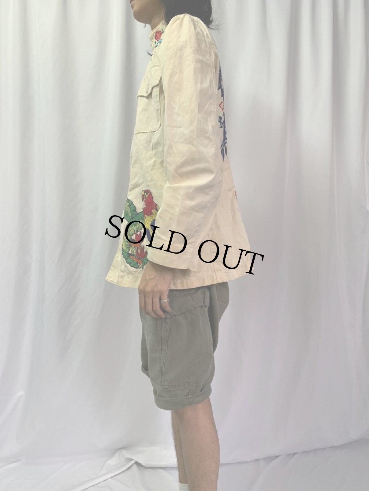 画像3: 60〜70's 刺繍入り スタンドカラージャケット (3)