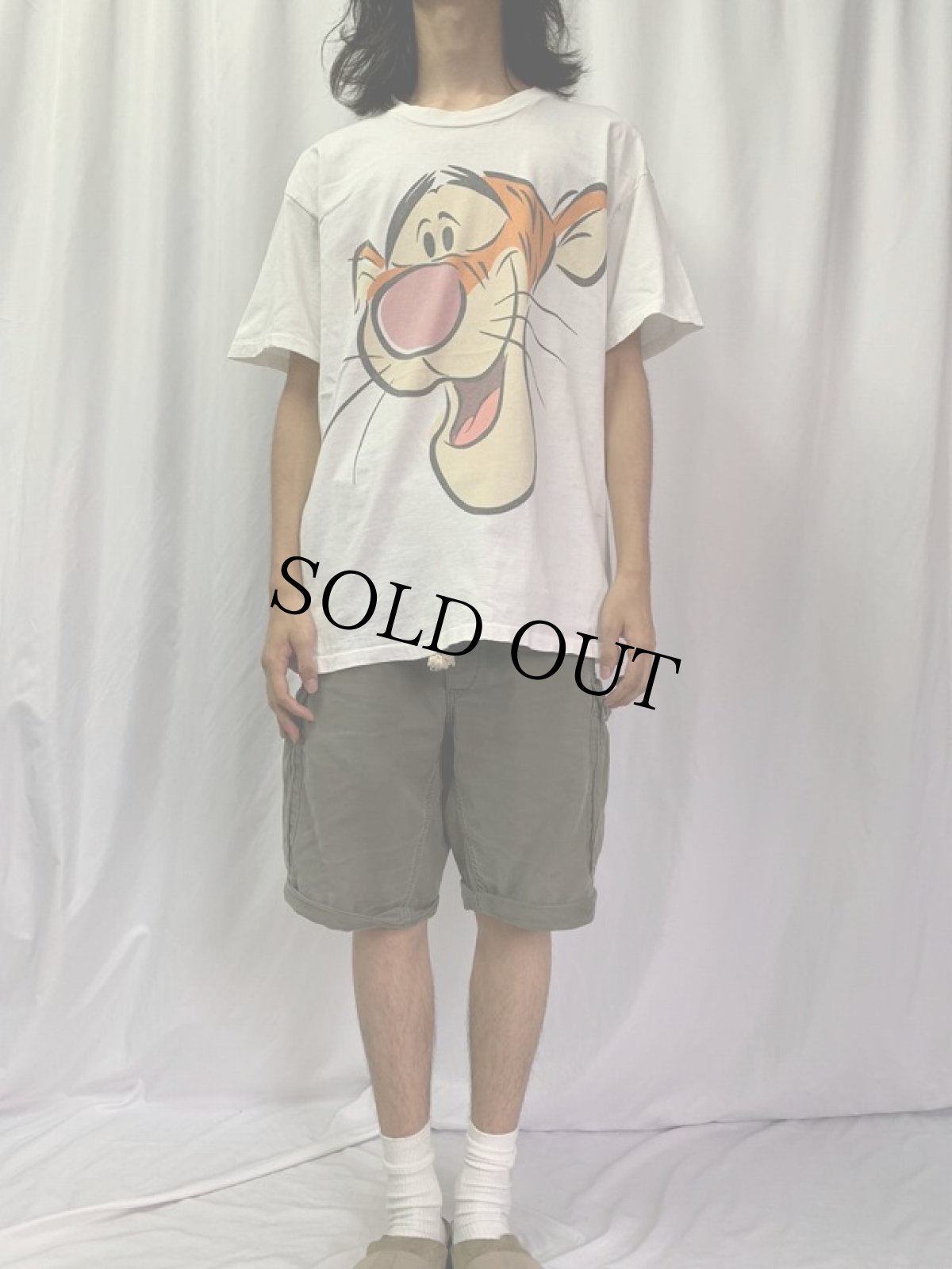 画像2: 90's Disney Tigger USA製 キャラクタープリントTシャツ XL (2)
