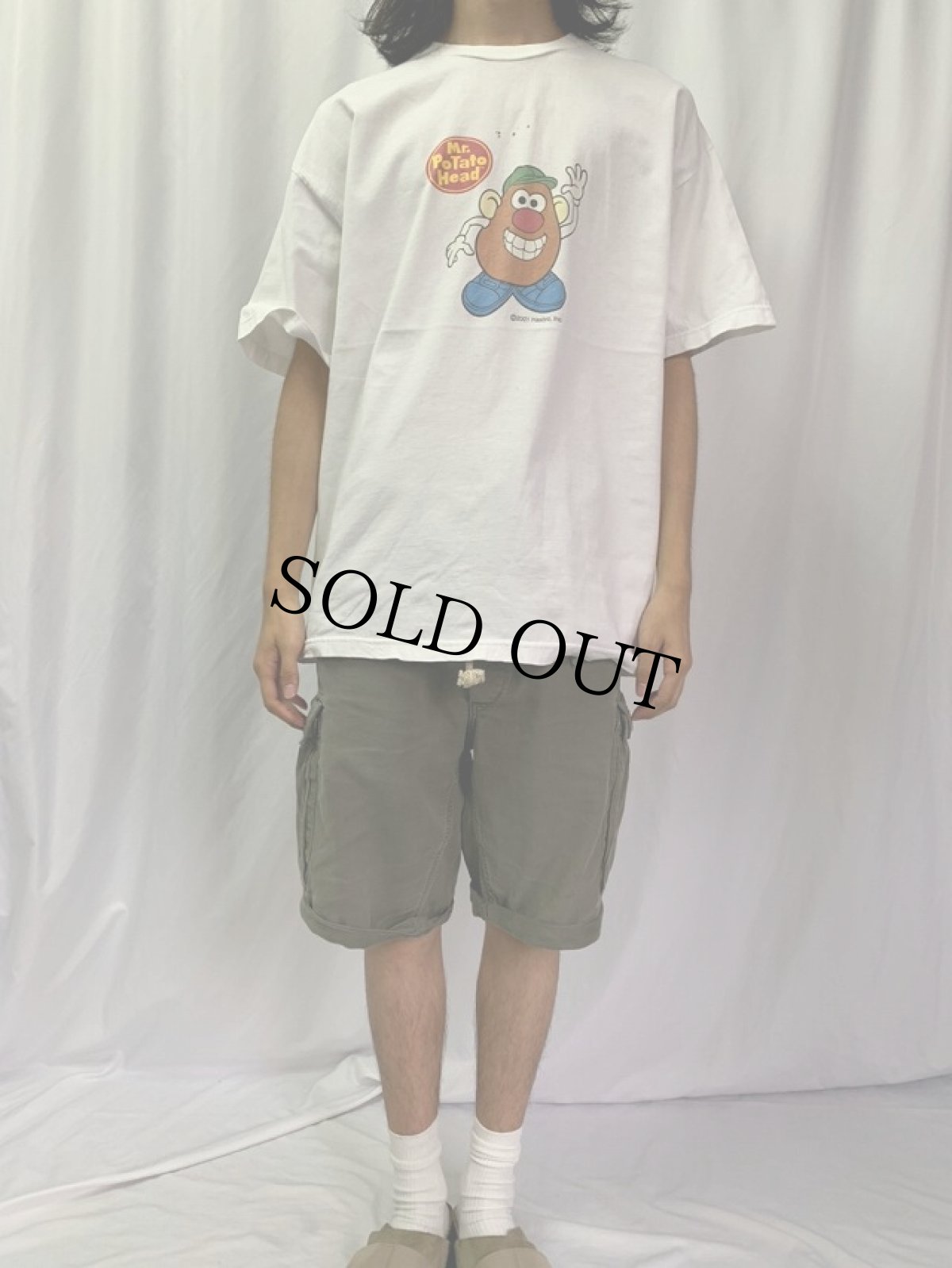 画像2: 2000's Mr. Potato Head キャラクタープリントTシャツ XL (2)