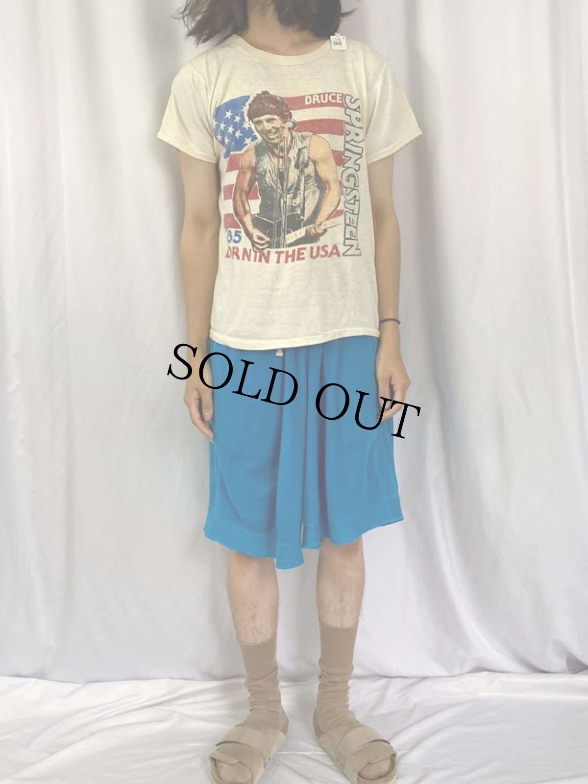 画像2: 80's BRUCE SPRINGTEEN ロックミュージシャン プリントTシャツ (2)