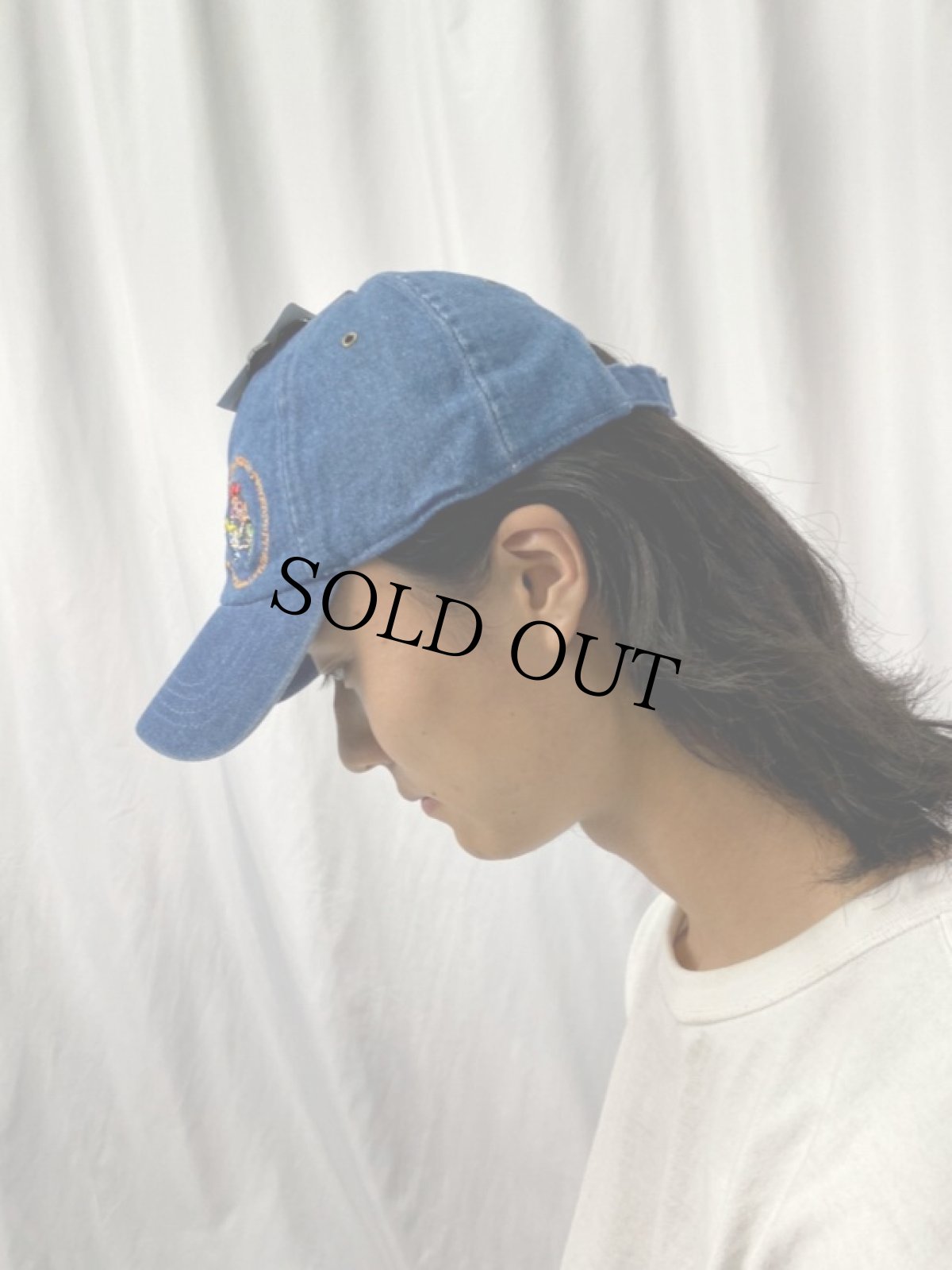 画像3: 2002 The Powerpuff Girls キャラクター刺繍 デニムキャップ 未使用品 (3)