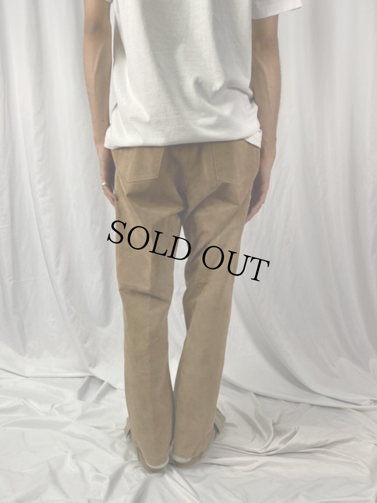 画像4: スウェードパンツ W33 (4)