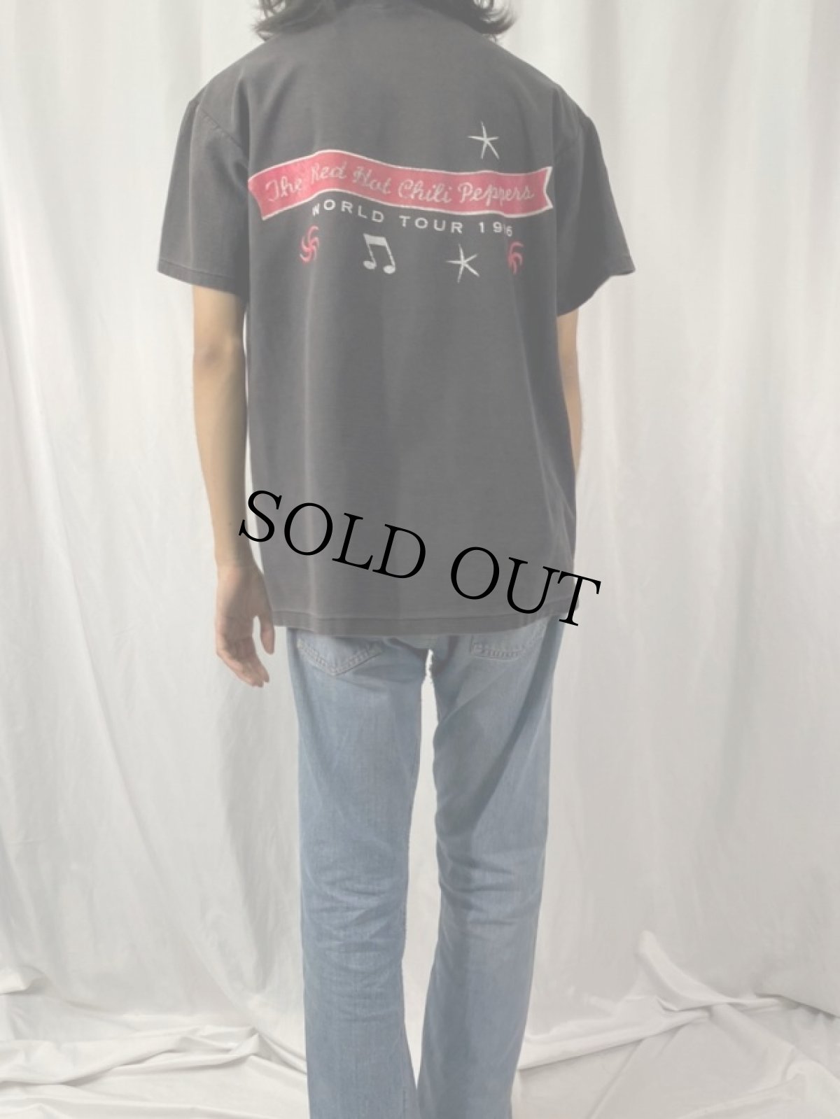 画像4: 90's Red Hot Chili Peppers USA製 "One Hot Minute World Tour 1996" ロックバンドプリントTシャツ BLACK L (4)