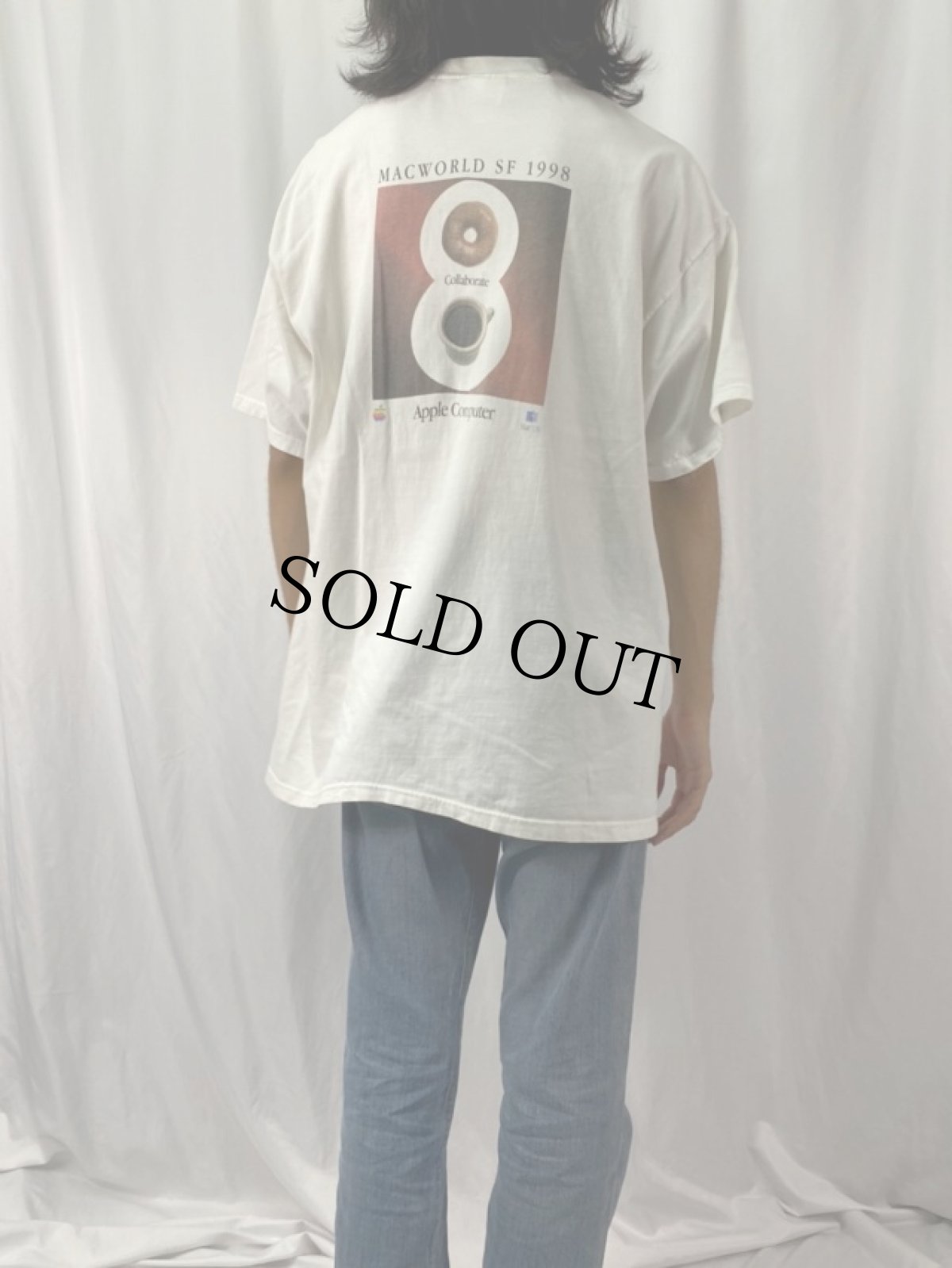 画像4: 90's Apple "MACWORLD SF 1998" コンピュータ企業プリントTシャツ XL (4)
