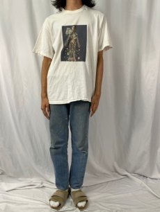 画像2: 90's THE VISIBLE MAN USA製 コラージュTシャツ L (2)