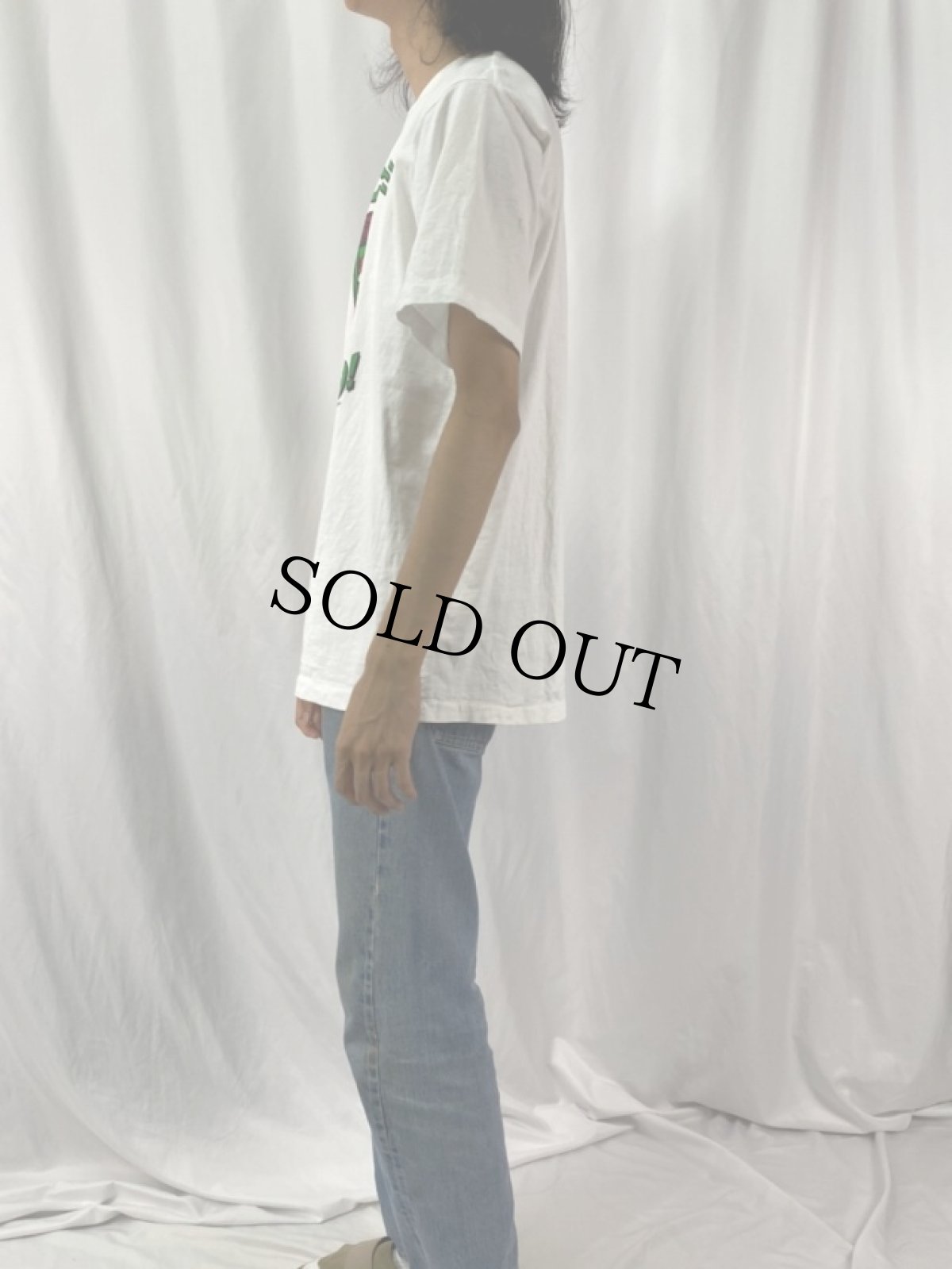 画像3: 90's USA製 "PICKLE THIS ELMO" キャラクターパロディプリントTシャツ L (3)