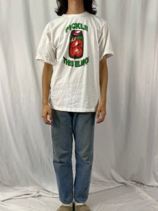 画像2: 90's USA製 "PICKLE THIS ELMO" キャラクターパロディプリントTシャツ L (2)